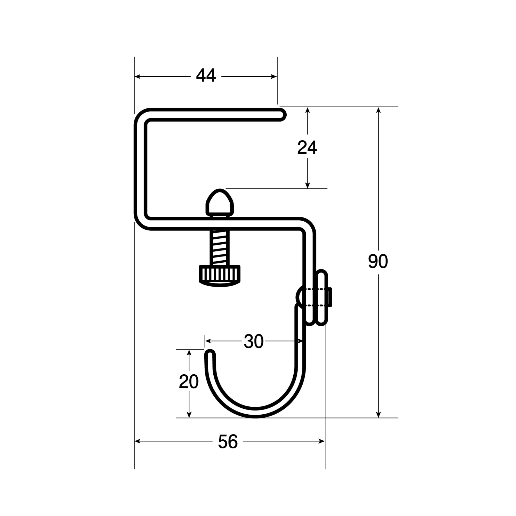 4連キッチンフック